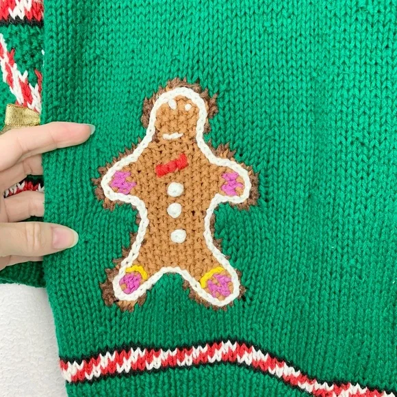 Vintage Marisa Christina 1993 Christmas Novelty Cardigan Sweater - Picture 7 of 12